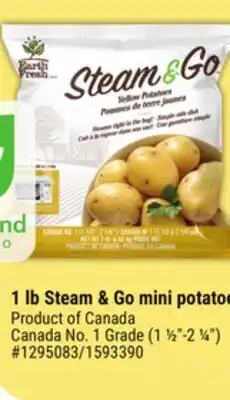 Giant Tiger 1 lb Steam & Go mini potatoes offer