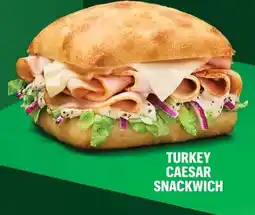 Subway TURKEY CAESAR SNACKWICH offer