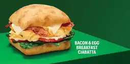 Subway BACON & EGG BREAKFAST CIABATTA offer