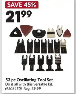 Princess Auto 53 pc Oscillating Tool Set offer