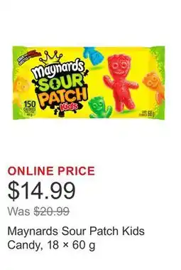 Costco Maynards Sour Patch Kids Candy, 18 × offer