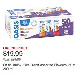 Costco Oasis 100% Juice Blend Assorted Flavours offer