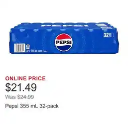 Costco Pepsi 355 mL 32-pack offer