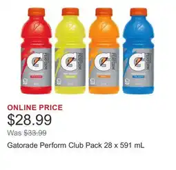 Costco Gatorade Perform Club offer