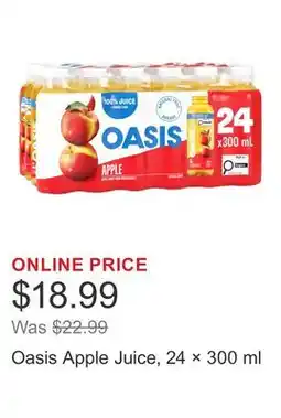 Costco Oasis Apple Juice, 24 × offer