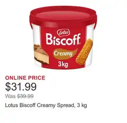 Costco Lotus Biscoff Creamy Spread offer