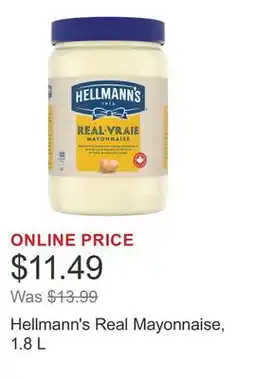 Costco Hellmann's Real Mayonnaise offer