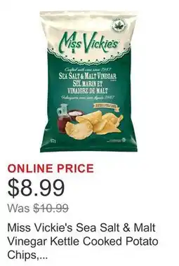 Costco Miss Vickie's Sea Salt & Malt Vinegar Kettle Cooked Potato Chips offer