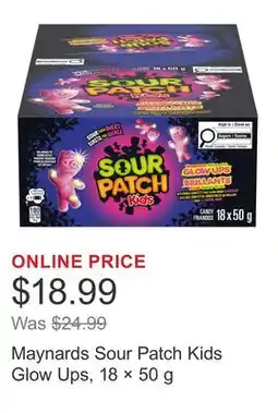 Costco Maynards Sour Patch Kids Glow Ups, 18 × offer