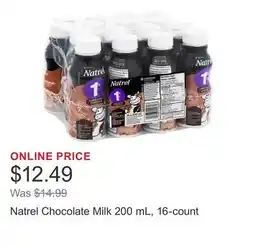 Costco Natrel Chocolate Milk 200 mL, 16-count offer