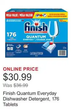 Costco Finish Quantum Everyday Dishwasher Detergent, 176 Tablets offer