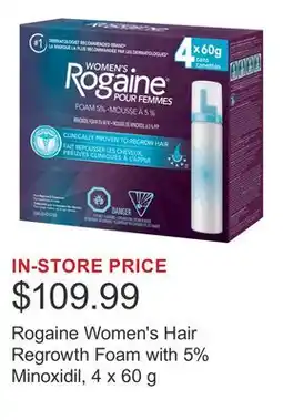 Costco Rogaine Women's Hair Regrowth Foam with 5% Minoxidil offer