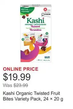 Costco Kashi Organic Twisted Fruit Bites Variety Pack, 24 × offer