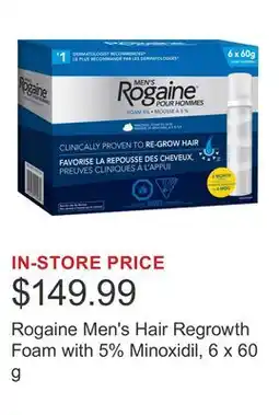 Costco Rogaine Men's Hair Regrowth Foam with 5% Minoxidil offer