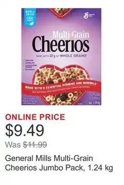 Costco General Mills Multi-Grain Cheerios Jumbo Pack offer