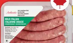 Food Basics AUTHENTIC FRESH PORK SAUSAGES offer