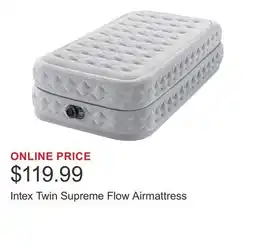 Costco Intex Twin Supreme Flow Airmattress offer