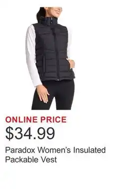 Costco Paradox Women's Insulated Packable Vest offer