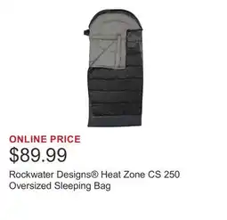 Costco Rockwater Designs Heat Zone CS 250 Oversized Sleeping Bag offer