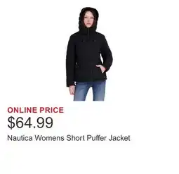 Costco Nautica Womens Short Puffer Jacket offer