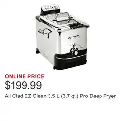Costco All Clad EZ Clean 3.5 L (3.7 qt.) Pro Deep Fryer offer