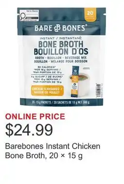 Costco Barebones Instant Chicken Bone Broth, 20 × offer