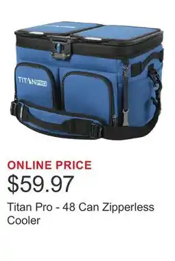 Costco Titan Pro - 48 Can Zipperless Cooler offer