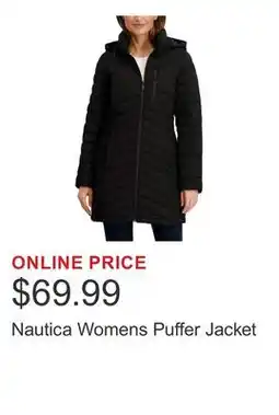 Costco Nautica Womens Puffer Jacket offer