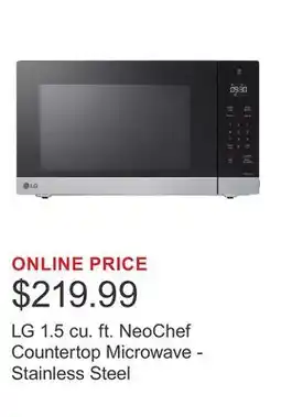 Costco LG 1.5 cu. ft. NeoChef Countertop Microwave - Stainless Steel offer