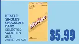 Wholesale Club SINGLES CHOCOLATE BARS, 36'S offer