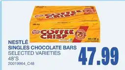 Wholesale Club SINGLES CHOCOLATE BARS, 48'S offer