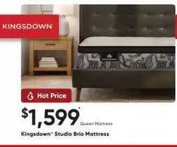 Sleep Country Kingsdown Studio Brio Mattress offer