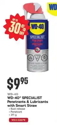 Bumper to Bumper WD-40 SPECIALIST Penetrants & Lubricants with Smart Straw offer