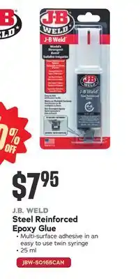 Bumper to Bumper J.B. WELD Steel Reinforced Epoxy Glue offer