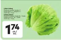 Giant Tiger Iceberg lettuce offer