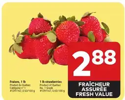 Giant Tiger 1 lb strawberries offer
