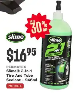 Bumper to Bumper PERMATEX Slime 2-in-1 Tire And Tube Sealant offer