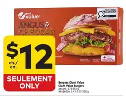 Giant Tiger Burgers Giant Value offer