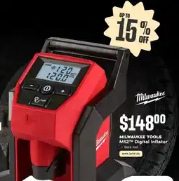Bumper to Bumper MILWAUKEE TOOLS M12 Digital Inflator offer
