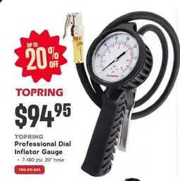 Bumper to Bumper TOPRING Professional Dial Inflator Gauge offer