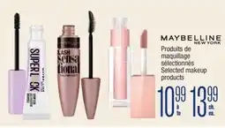 Jean Coutu MAYBELLINE NEW YORK Selected makeup products offer