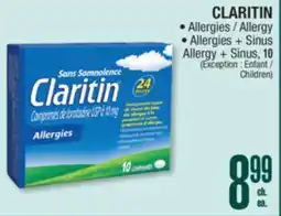 Jean Coutu CLARITIN • Allergies / Allergy • Allergies + Sinus offer