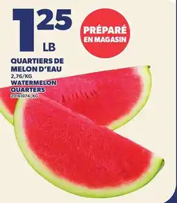 Provigo QUARTIERS DE MELON D'EAU | WATERMELON QUARTERS offer
