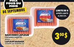 Provigo SAUCISSES LAFLEUR, 375 G | LAFLEUR SAUSAGE offer