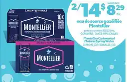 Provigo EAU DE SOURCE GAZÉIFIÉE MONTELLIER, 10X355 ML | MONTELLIER CARBONATED NATURAL SPRING WATER offer
