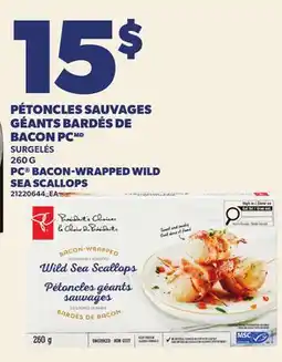 Provigo PÉTONCLES SAUVAGES GÉANTS BARDÉS DE BACON PC, 260 G | PC BACON-WRAPPED WILD SEA SCALLOPS offer