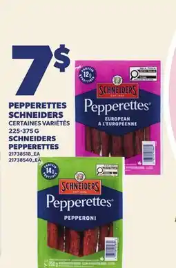 Provigo PEPPERETTES SCHNEIDERS, 225-375 G | SCHNEIDERS PEPPERETTES offer