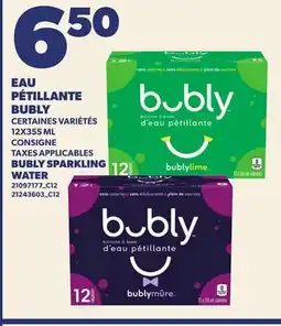Provigo EAU PÉTILLANTE BUBLY, 12X355 ML | BUBLY SPARKLING WATER offer