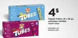 Provigo YOPLAIT TUBES, 8 X 56 G | YOPLAIT TUBES offer