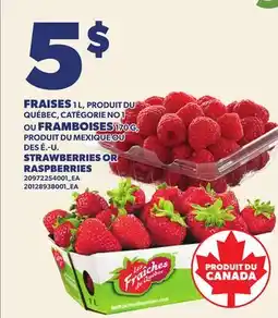 Provigo FRAISES 1 L, OU FRAMBOISES 170 G | STRAWBERRIES OR RASPBERRIES offer